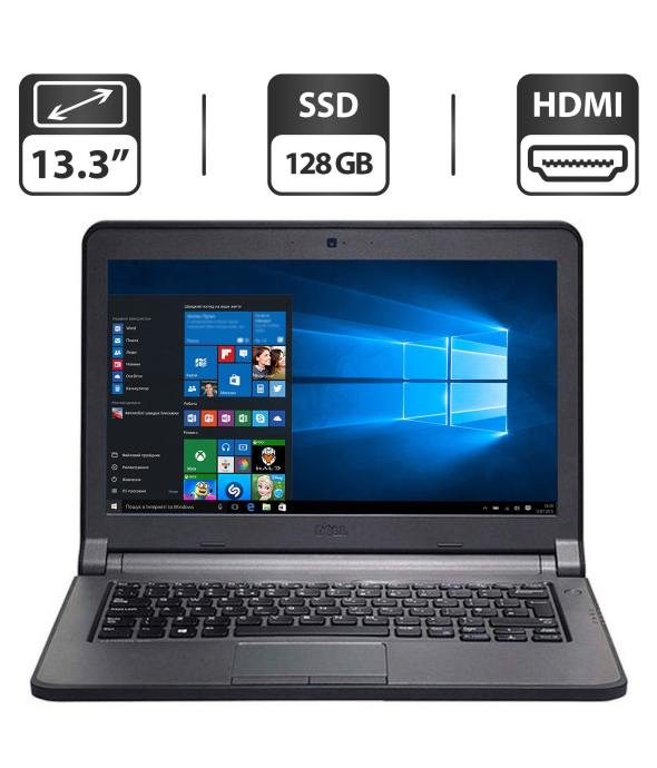 Ноутбук Б-класс Dell Latitude E3340 / 13.3&quot; (1366x768) TN / Intel Core i3-4030U (2 (4) ядра по 1.9 GHz) / 4 GB DDR3 / 128 GB SSD / Intel HD Graphics 4400 / WebCam / HDMI - 1