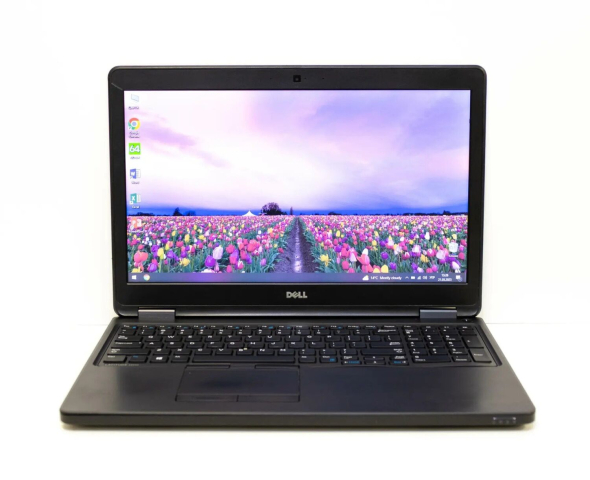 Ноутбук Б-класс Dell Latitude E5550 / 15.6&quot; (1366x768) TN / Intel Core i5-5200U (2 (4) ядра по 2.2 - 2.7 GHz) / 8 GB DDR3 / 256 GB SSD / Intel HD Graphics 5500 / WebCam / VGA - 2
