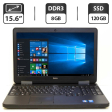 Ноутбук Б-класс Dell Latitude E5540 / 15.6" (1366x768) TN / Intel Core i5-4200U (2 (4) ядра по 1.6 - 2.6 GHz) / 8 GB DDR3 / 120 GB SSD / Intel HD Graphics 4400 / WebCam / DVD-ROM / VGA - 1