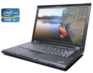 БУ Ноутбук А-класс Lenovo ThinkPad T410 / 14&quot; (1440x900) TN / Intel Core i5-520M (2 (4) ядра по 2.4 - 2.93 GHz) / 4 GB DDR3 / 160 GB SSD / Intel HD Graphics / WebCam / DVD-RW из Европы