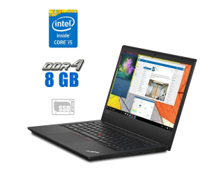 БУ Ультрабук Lenovo ThinkPad E490 / 14&quot; (1920x1080) TN / Intel Core i5-8265U (4 (8) ядра по 1.6 - 3.9 GHz) / 8 GB DDR4 / 256 GB SSD / Intel UHD Graphics / WebCam из Европы