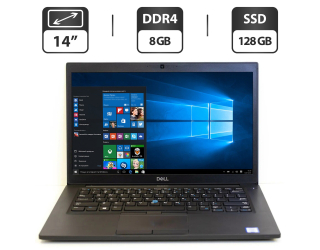 БУ Ультрабук Б-класс Dell Latitude 7490 / 14&quot; (1366x768) TN / Intel Core i5-7300U (2 (4) ядра по 2.6 - 3.5 GHz) / 8 GB DDR4 / 128 GB SSD / Intel UHD Graphics 620 / WebCam / HDMI из Европы