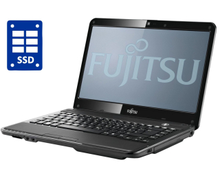 БУ Ноутбук A-класс Fujitsu LifeBook LH532 / 14&quot; (1366x768) TN / Intel Core i3-2370M (2 (4) ядра по 2.4 GHz) / 4 GB DDR3 / 120 GB SSD / nVidia GeForce GT 620M, 2 GB GDDR3, 128-bit / WebCam / DVD-ROM / Win 10 Pro из Европы