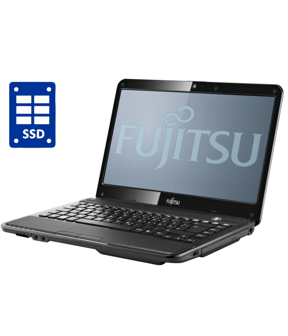 Ноутбук A-класс Fujitsu LifeBook LH532 / 14&quot; (1366x768) TN / Intel Core i3-2370M (2 (4) ядра по 2.4 GHz) / 4 GB DDR3 / 120 GB SSD / nVidia GeForce GT 620M, 2 GB GDDR3, 128-bit / WebCam / DVD-ROM / Win 10 Pro - 1
