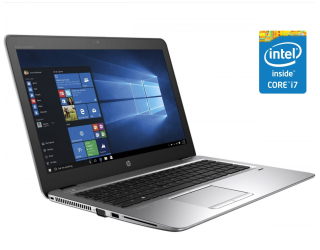 БУ Ноутбук HP EliteBook 850 G4 / 15.6&quot; (1920x1080) TN Touch / Intel Core i7-7600U (2 (4) ядер по 2.8 - 3.9 GHz) / 8 GB DDR4 / 512 GB SSD / Intel HD Graphics 620 / WebCam / Win 10 Pro из Европы