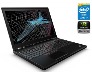 БУ Мобильная рабочая станция Lenovo ThinkPad P50s / 15.6&quot; (1920x1080) IPS / Intel Core i7-6500U (2 (4) ядра по 2.5 - 3.1 GHz) / 16 GB DDR3 / 512 GB SSD / nVidia Quadro M500M, 2 GB DDR3, 64-bit / WebCam / Win 10 Pro из Европы