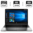 Ноутбук HP ProBook 450 G1 / 15.6" (1366x768) TN / Intel Core i5-4200M (2 (4) ядра по 2.5 - 3.1 GHz) / 4 GB DDR3 / 120 GB SSD / Intel HD Graphics 4600 / WebCam - 1