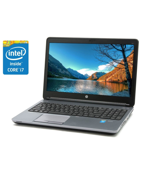 Ноутбук HP ProBook 650 G1 / 15.6&quot; (1920x1080) TN / Intel Core i7-4800MQ (4 (8) ядра по 2.7 - 3.7 GHz) / 8 GB DDR3 / 500 GB HDD / Intel HD Graphics 4600 / WebCam / DVD-ROM / Win 10 Pro - 1