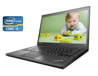 БУ Ноутбук Lenovo ThinkPad T440p / 14&quot; (1366x768) TN / Intel Core i5-4210M (2 (4) ядра по 2.6 - 3.2 GHz) / 8 GB DDR3 / 128 GB SSD / Intel HD Graphics 4600 / WebCam / DVD-ROM / Win 10 Pro из Европы