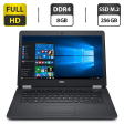 Ультрабук Dell Latitude E5470 / 14" (1920x1080) TN / Intel Core i5-6440HQ (4 ядра по 2.6 - 3.5 GHz) / 8 GB DDR4 / 256 GB SSD M.2 / Intel HD Graphics 530 / WebCam / HDMI - 1