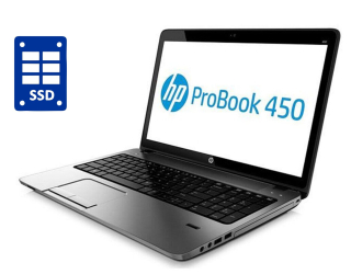 БУ Ноутбук HP ProBook 450 G2 / 15.6&quot; (1366x768) TN / Intel Core i3-4005U (2 (4) ядра по 1.7 GHz) / 8 GB DDR3 / 500 GB SSD / Intel HD Graphics 4400 / WebCam / DVD-ROM / Win 10 Pro из Европы