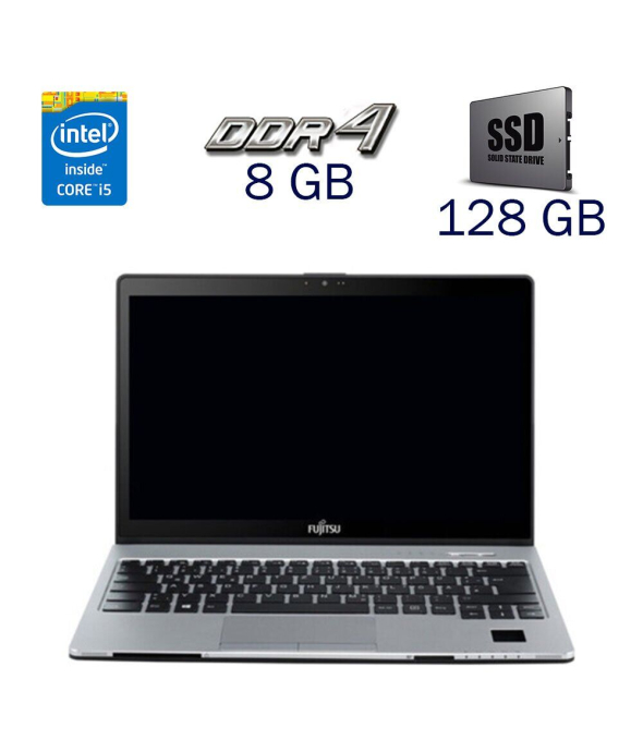 Ультрабук Fujitsu LifeBook S936 / 13.3&quot; (1920x1080) IPS / Intel Core i5-6200U (2 (4) ядра по 2.3 - 2.8 GHz) / 8 GB DDR4 / 128 GB SSD / Intel HD Graphics 520 / WebCam / Windows 10 PRO Lic - 1