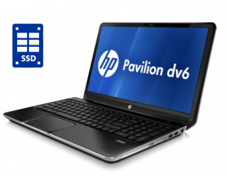 БУ Ноутбук HP Pavilion dv6t-6100 Brown / 15.6&quot; (1366x768) TN / Intel Core i3-2310M (2 (4) ядра по 2.1 GHz) / 8 GB DDR3 / 480 GB SSD / Intel HD Graphics 3000 / WebCam / DVD-ROM / Win 10 Home из Европы