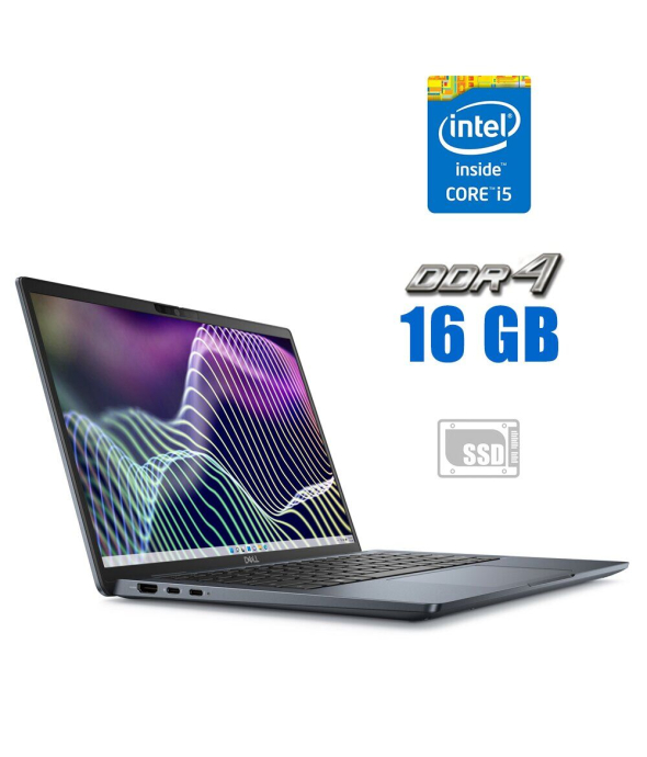 Новый ультрабук Dell Latitude 7340 2-in-1 / 13.3&quot; (2560x1600) WVA Touch / Intel Core i5-1345U (10 (12) ядер по 3.5 - 4.7 GHz) / 16 GB DDR4 / 256 GB SSD M.2 / Intel Iris Xe Graphics / WebCam - 1