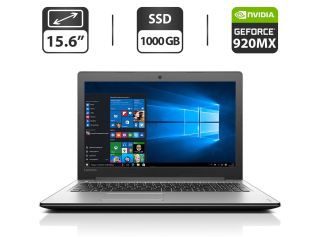 БУ Ноутбук Lenovo IdeaPad 310-15ISK / 15.6&quot; (1366x768) TN / Intel Core i3-6100U (2 (4) ядра по 2.3 GHz) / 4 GB DDR4 / 1000 GB SSD / nVidia GeForce 920MX, 2 GB GDDR3, 64-bit / WebCam / HDMI из Европы