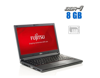 БУ Ноутбук Fujitsu Lifebook E548 / 14&quot; (1366x768) TN / Intel Core i3-7130U (2 (4) ядра по 2.7 GHz) / 8 GB DDR4 / 256 GB SSD / Intel HD Graphics 620 / WebCam / Win 10 Lic из Европы