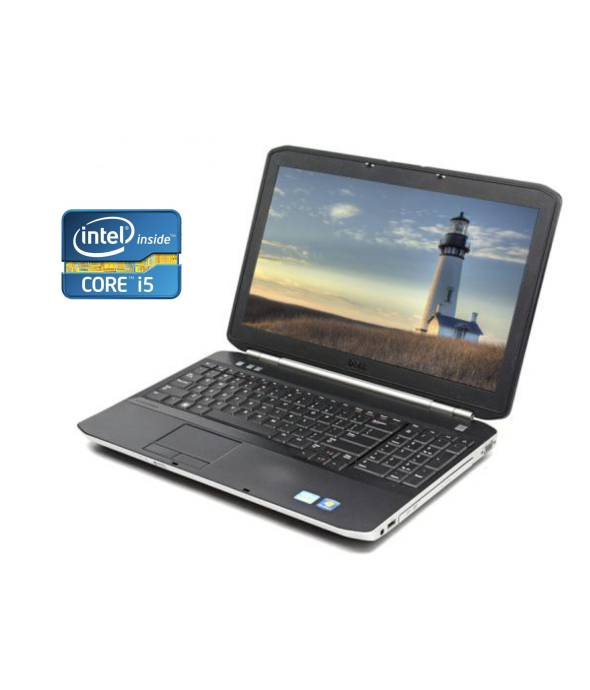 Ноутбук Б-класс Dell Latitude E5520 / 15.6&quot; (1366x768) TN / Intel Core i5-2410M (2 (4) ядра по 2.3 - 2.9 GHz) / 8 GB DDR3 / 480 GB SSD / Intel HD Graphics 3000 / WebCam / DVD-ROM / Win 10 Pro - 1
