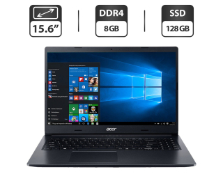 БУ Ноутбук Б-класс Acer Aspire 3 A315 / 15.6&quot; (1366x768) TN / Intel Core i5-8250U (4 (8) ядра по 1.6 - 3.4 GHz) / 8 GB DDR4 / 128 GB SSD / Intel UHD Graphics 620 / WebCam / HDMI из Европы