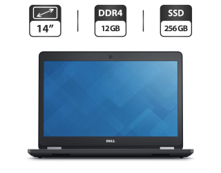БУ Ультрабук Dell Latitude E5470 / 14&quot; (1366x768) TN / Intel Core i5-6300U (2 (4) ядра по 2.4 - 3.0 GHz) / 12 GB DDR4 / 256 GB SSD / Intel HD Graphics 520 / WebCam / HDMI из Европы