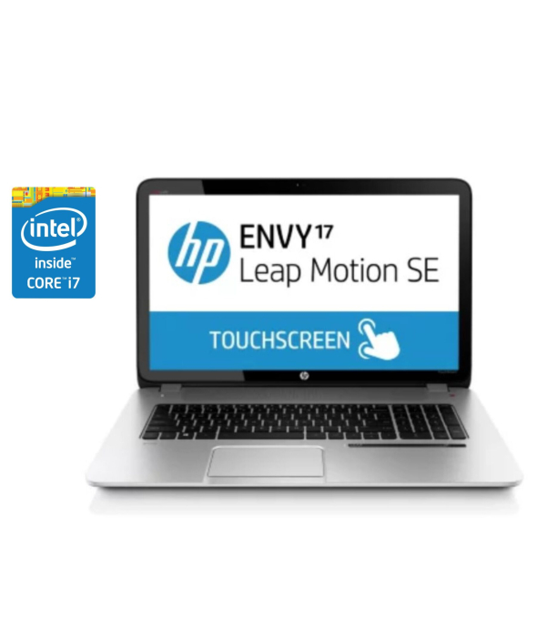 Ноутбук HP Envy 17-j057cl / 17.3&quot; (1600x900) TN Touch / Intel Core i7-4702MQ (4 (8) ядра по 2.2 - 3.2 GHz) / 8 GB DDR3 / 240 GB SSD / Intel HD Graphics 4600 / WebCam / DVD-ROM / Win 10 Home - 1