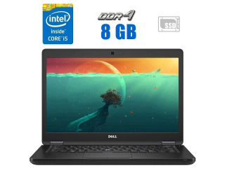 БУ Ноутбук Dell Latitude 5480 / 14&quot; (1920x1080) IPS Touch / Intel Core i5-7300U (2 (4) ядра по 2.6 - 3.5 GHz) / 8 GB DDR4 / 500 GB SSD M.2 / Intel HD Graphics 620 / WebCam из Европы