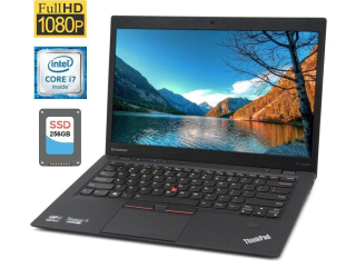 БУ Ультрабук Lenovo ThinkPad X1 Carbon (4th Gen) / 14&quot; (1920x1080) IPS / Intel Core i7-6600U (2 (4) ядра по 2.6 - 3.4 GHz) / 8 GB DDR3 / 256 GB SSD / Intel HD Graphics 520 / WebCam / Windows 11 Pro из Европы
