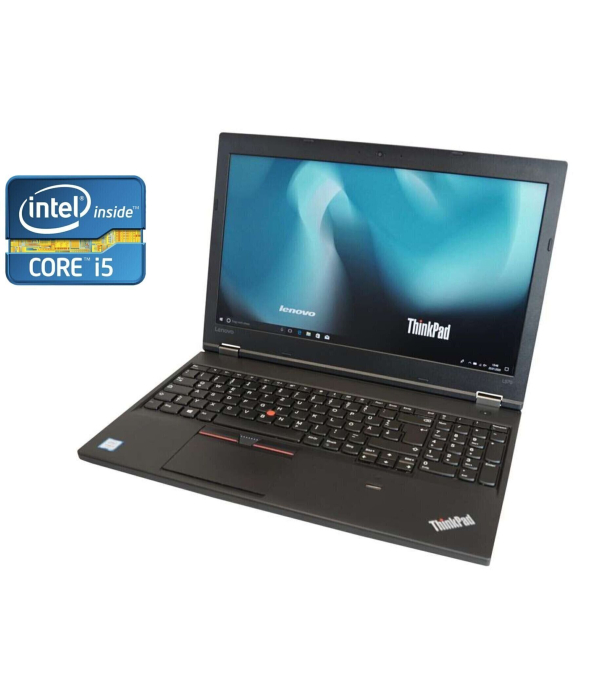Ноутбук Lenovo ThinkPad L570 / 15.6&quot; (1920x1080) IPS / Intel Core i5-6200U (2 (4) ядра по 2.3 - 2.8 GHz) / 8 GB DDR4 / 480 GB SSD / Intel HD Graphics 520 / WebCam - 1