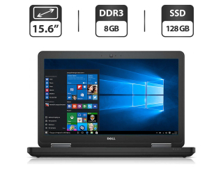 БУ Ноутбук Б-класс Dell Latitude E5540 / 15.6'' (1366x768) TN / Intel Core i3-4010U (2 (4) ядра по 1.7 GHz) / 8 GB DDR3 / 128 GB SSD / Intel HD Graphics 4400 / WebCam / DVD-ROM / VGA из Европы