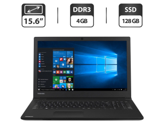 БУ Ноутбук Б-класс Toshiba Satellite Pro R50 / 15.6&quot; (1366x768) TN / Intel Core i3-5005U (2 (4) ядра по 2.0 GHz) / 4 GB DDR3 / 128 GB SSD / Intel HD Graphics 5500 / WebCam / HDMI из Европы