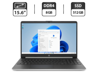 БУ Ноутбук HP 15-dy1731ms / 15.6&quot; (1366x768) TN Touch / Intel Core i3-1005G1 (2 (4) ядра по 1.2 - 3.4 GHz) / 8 GB DDR4 / 512 GB SSD / Intel UHD Graphics / WebCam / HDMI из Европы