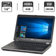 Ноутбук Б-класс Dell Latitude E6440 / 14" (1366x768) TN / Intel Core i5-4310M (2 (4) ядра по 2.7 - 3.4 GHz) / 8 GB DDR3 / 240 GB SSD / Intel HD Graphic 4600 / VGA - 1