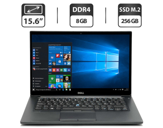 БУ Ультрабук Б-класс Dell Latitude E7480 / 14&quot; (1366x768) TN / Intel Core i5-7300U (2 (4) ядра по 2.6 - 3.5 GHz) / 8 GB DDR4 / 256 GB SSD M.2 / Intel HD Graphics 620 / WebCam / HDMI из Европы