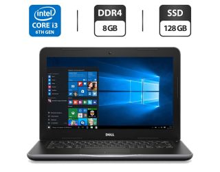 БУ Ноутбук Dell Latitude 3380 / 13.3&quot; (1366x768) TN / Intel Core i3-6006U (2 (4) ядра по 2.0 GHz) / 8 GB DDR4 / 128 GB SSD / Intel HD Graphics 520 / WebCam / HDMI / Windows 10 Pro из Европы