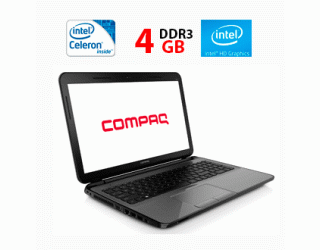 БУ Ноутбук Б-класс HP Compaq 15-s000sg / 15.6&quot; (1366x768) TN / Intel Celeron N2815 (2 ядра по 1.86 - 2.13 GHz) / 4 GB DDR3 / 750 GB HDD / Intel HD Graphics из Европы