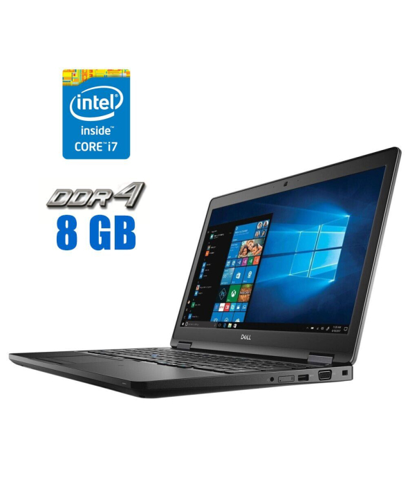 Ноутбук Dell Latitude 5591 / 15.6&quot; (1920x1080) IPS / Intel Core i7-8750H (6 (12) ядер по 2.2 - 4.1 GHz) / 8 GB DDR4 / 480 GB SSD / Intel UHD Graphics 630 / WebCam - 1