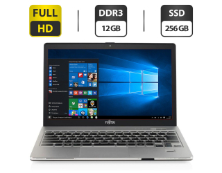 БУ Ноутбук Fujitsu LifeBook S904 / 13.3&quot; (1920x1080) IPS Touch / Intel Core i5-4300U (2 (4) ядра по 1.9 - 2.9 GHz) / 12 GB DDR3 / 256 GB SSD / Intel HD Graphics 4400 / WebCam / HDMI / Windows 10 Pro из Европы
