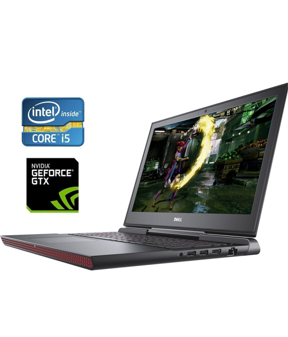 Игровой ноутбук Б-класс Dell Inspiron 15 Gaming 7567 / 15.6&quot; (1920x1080) TN / Intel Core i5-7300HQ (4 ядра по 2.5 - 3.5 GHz) / 16 GB DDR4 / 500 GB SSD / nVidia GeForce GTX 1050, 4 GB GDDR5, 128-bit / WebCam / Win 10 Home - 1