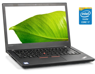 БУ Ультрабук Lenovo ThinkPad T470 / 14&quot; (1920x1080) IPS / Intel Core i7-7600U (2 (4) ядра по 2.8 - 3.9 GHz) / 16 GB DDR4 / 256 GB SSD / Intel HD Graphics 620 / WebCam / Win 10 Pro из Европы