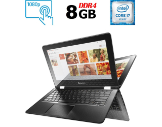 БУ Ноутбук-трансформер Б-класс Lenovo Flex 3-1480 / 14&quot; (1920x1080) IPS Touch / Intel Core i7-6500U (2 (4) ядра по 2.5 - 3.1 GHz) / 8 GB DDR4 / 240 GB SSD / Intel HD Graphics 520 / WebCam / HDMI из Европы