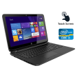 Ноутбук HP 15-1010dx / 15.6" (1366x768) TN Touch / Intel Core i3-4010U (2 (4) ядра по 1.7 GHz) / 8 GB DDR3 / 256 GB SSD / Intel HD Graphics 4400 / WebCam / Windows 10 - 1