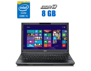 БУ Ноутбук Fujitsu LifeBook AH532 / 15.6&quot; (1366x768) TN / Intel Core i5-3210M (2 (4) ядра по 2.5 - 3.1 GHz) / 8 GB DDR3 / 120 GB SSD / Intel HD Graphics 4000 / WebCam  из Европы