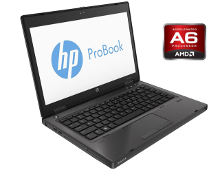 БУ Ноутбук А-класс HP ProBook 6475b / 14&quot; (1366x768) TN / AMD A6-4400M (2 ядра по 2.7 - 3.2 GHz) / 4 GB DDR3 / 128 GB SSD / AMD Radeon HD 7520G / WebCam / DVD-RW из Европы