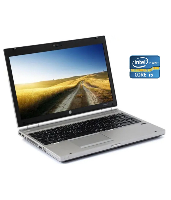Ноутбук А-класс HP EliteBook 8570p / 15.6&quot; (1600x900) TN / Intel Core i5-3340M (2 (4) ядра по 2.7 - 3.4 GHz) / 4 GB DDR3 / 256 GB SSD / Intel HD Graphics 4000 / WebCam / DVD-RW / Win 10 Pro - 1