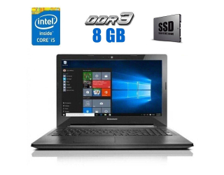 БУ Ноутбук Б-класс Lenovo G50-80 / 15.6&quot; (1366x768) TN / Intel Core i5-5200U (2 (4) ядра по 2.2 - 2.7 GHz) / 8 GB DDR3 / 120 GB SSD / Intel HD Graphics 5500 / WebCam из Европы