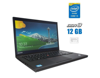БУ Ноутбук Lenovo ThinkPad T440s / 14&quot; (1920x1080) IPS / Intel Core i5-4300U (2 (4) ядра по 1.9 - 2.9 GHz) / 12 GB DDR3 / 250 GB SSD / Intel HD Graphics 4400 / WebCam из Европы
