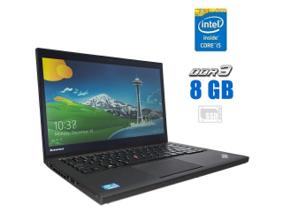 БУ Ноутбук Lenovo ThinkPad T440s / 14&quot; (1920x1080) IPS / Intel Core i5-4300U (2 (4) ядра по 1.9 - 2.9 GHz) / 8 GB DDR3 / 120 GB SSD / Intel HD Graphics 4400 / WebCam из Европы