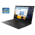 Ультрабук А класс Lenovo ThinkPad X1 Carbon Gen 6 / 14" (2560x1440) IPS / Intel Core i5-8350U (4 (8) ядра по 1.7 - 3.6 GHz) / 8 GB DDR4 / 256 GB SSD / Intel UHD Graphics 620 / WebCam / Win 10 Pro - 1