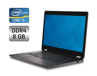 БУ Ультрабук Dell Latitude E7470 / 14&quot; (1920x1080) IPS / Intel Core i5-6300U (2 (4) ядра по 2.4 - 3.0 GHz) / 8 GB DDR4 / 256 GB SSD / Intel HD Graphics 520 / WebCam / Windows 10 из Европы