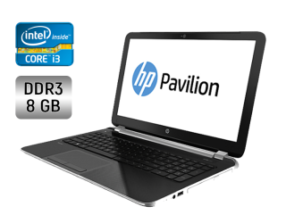 БУ Ноутбук Б-класс HP Pavilion ProtectSmart / 15.6&quot; (1366x768) TN / Intel Core i3-3217U (2 (4) ядра по 1.8 GHz) / 8 GB DDR3 / 128 GB SSD / Intel HD Graphics 4000 / WebCam / DVD-RW из Европы
