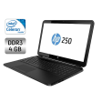 Ноутбук HP 250 G5 / 15.6" (1366x768) TN / Intel Celeron N3060 (2 ядра по 1.6 - 2.48 GHz) / 4 GB DDR3 / 128 GB SSD / Intel HD Graphics 400 / WebCam / DVD-RW - 1